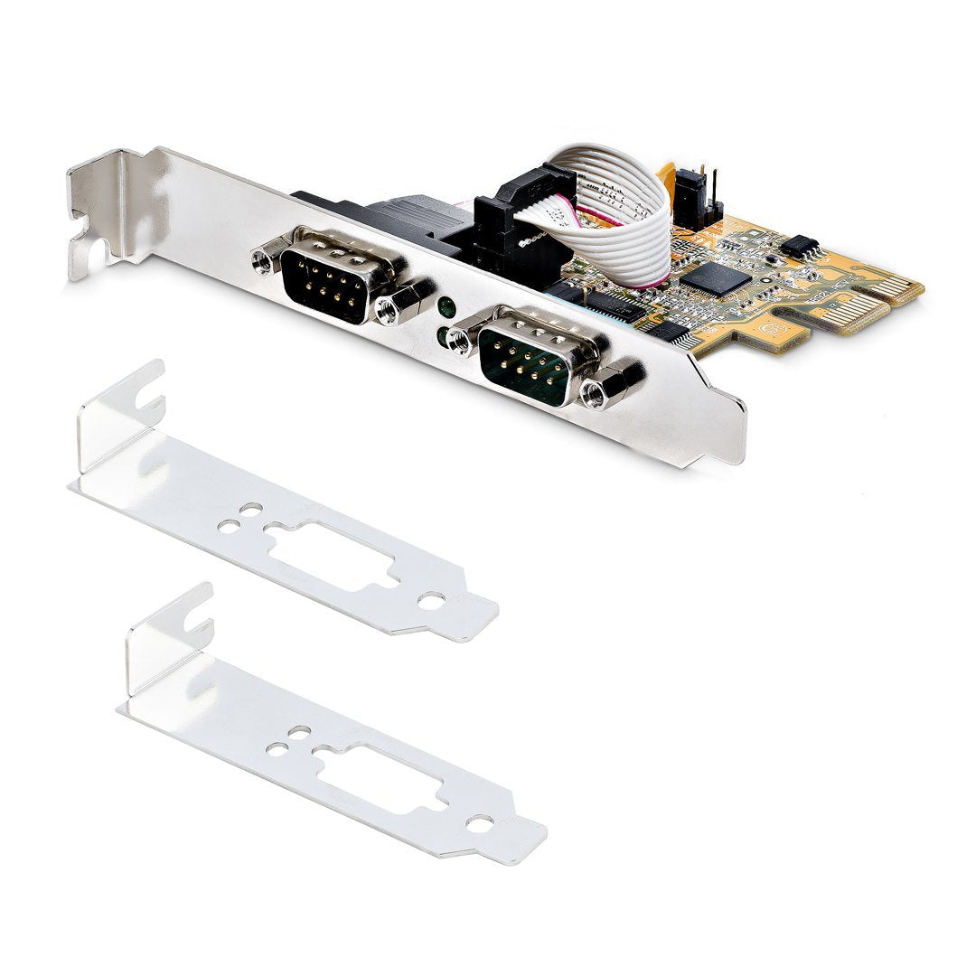 Startech 21050-Pc-Serial-Lp Tarjeta Pci-E 2 Puertos Serie 5v/12v