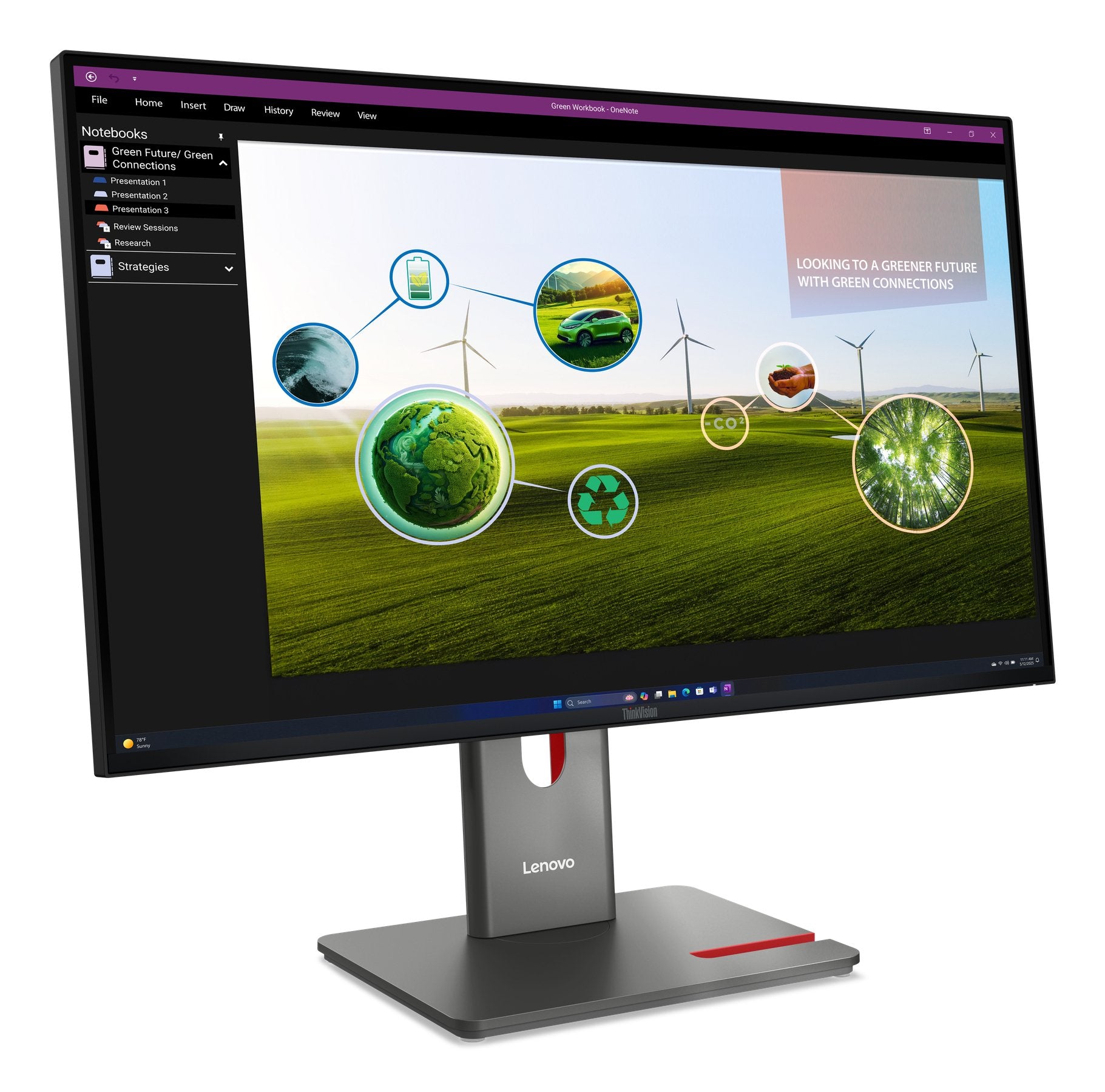 EAN 0198156226167 - Lenovo ThinkVision P27Q-40 pantalla para PC 68,6 cm (27") 2560 x 1440 Pixeles Quad HD LED Negro imagen 3