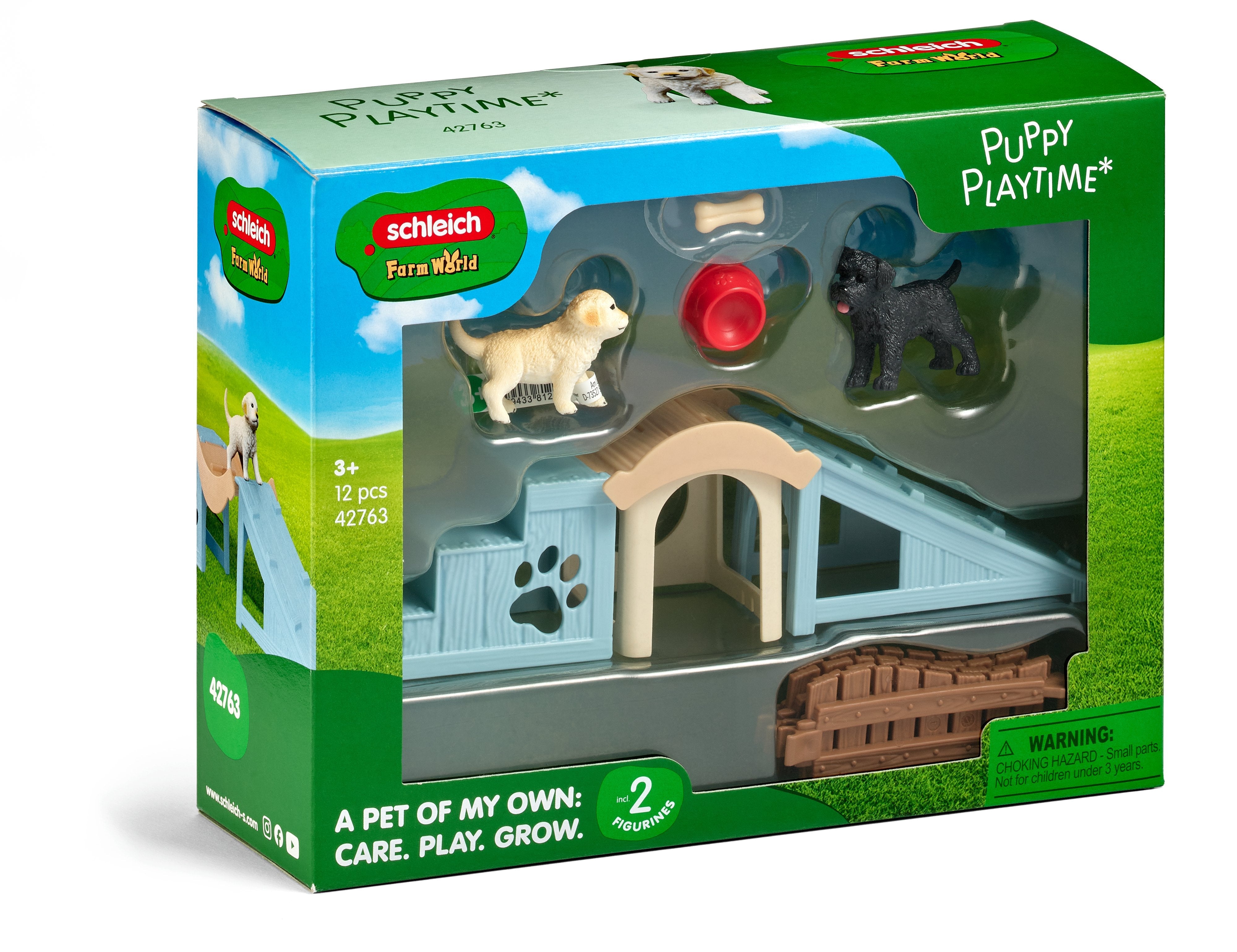 Schleich Farm World Abenteuerzeit Para Welpen 42763