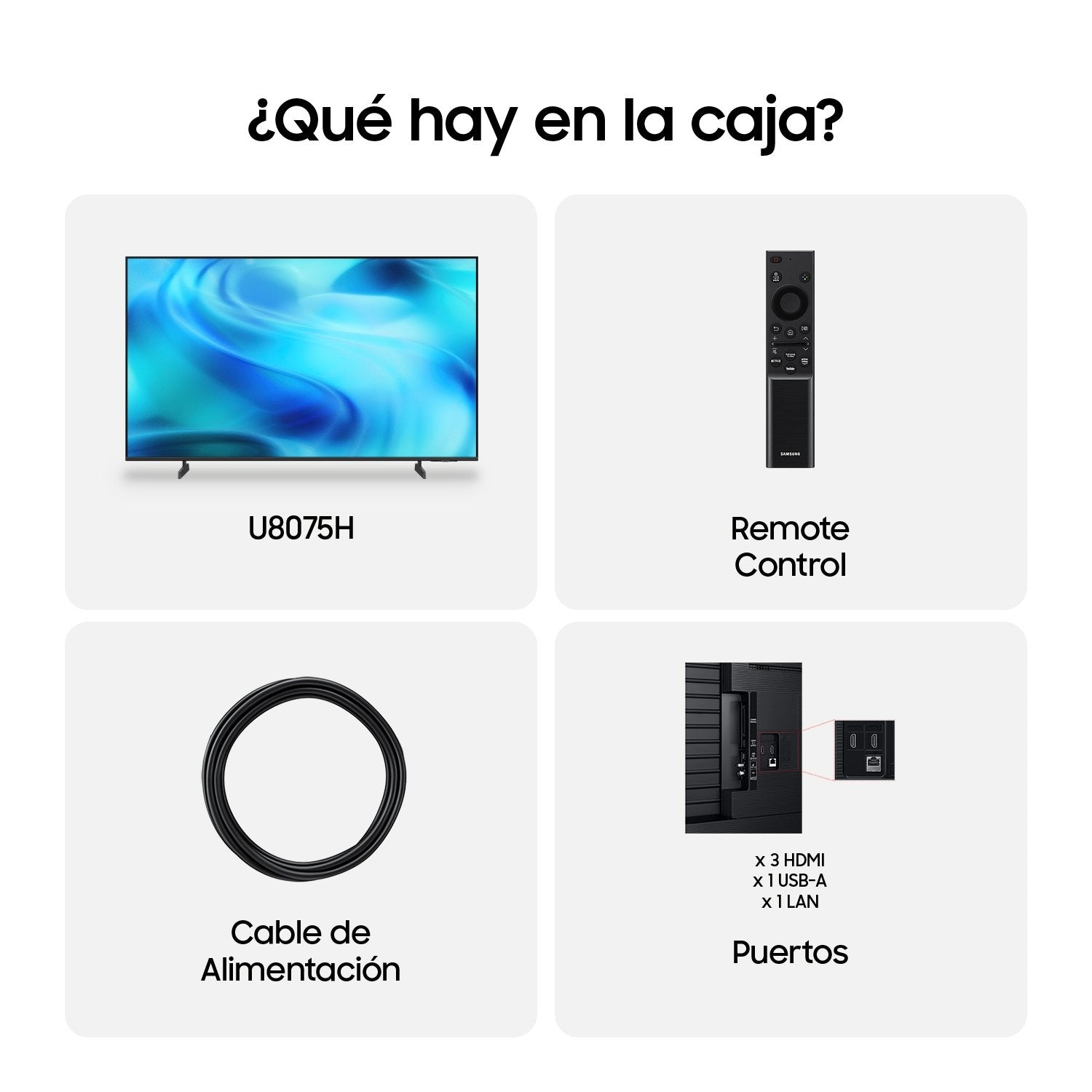 EAN 8806099027988 - Samsung TU43U8075HU 109,2 cm (43") 4K Ultra HD Wifi Negro imagen 12