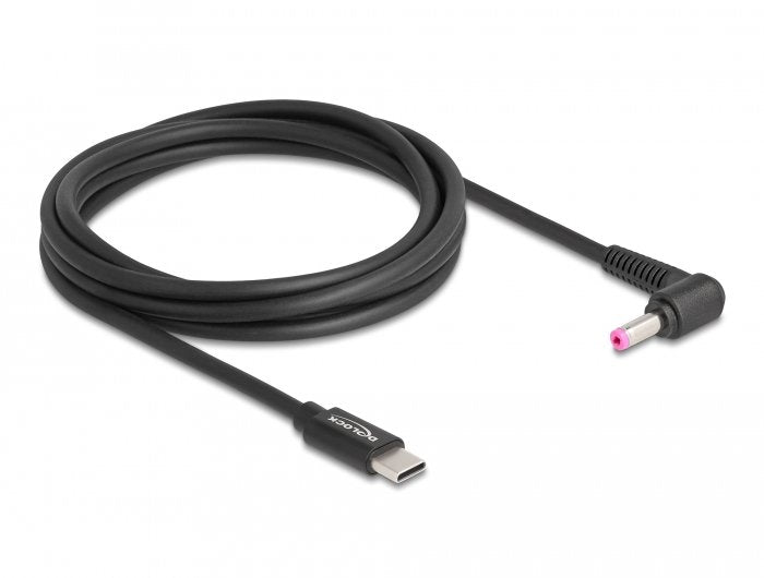 Delock Notebook Ladecable Usb Type-C Stecker Zu Hp 4,8 X 1,7 Mm Stecker