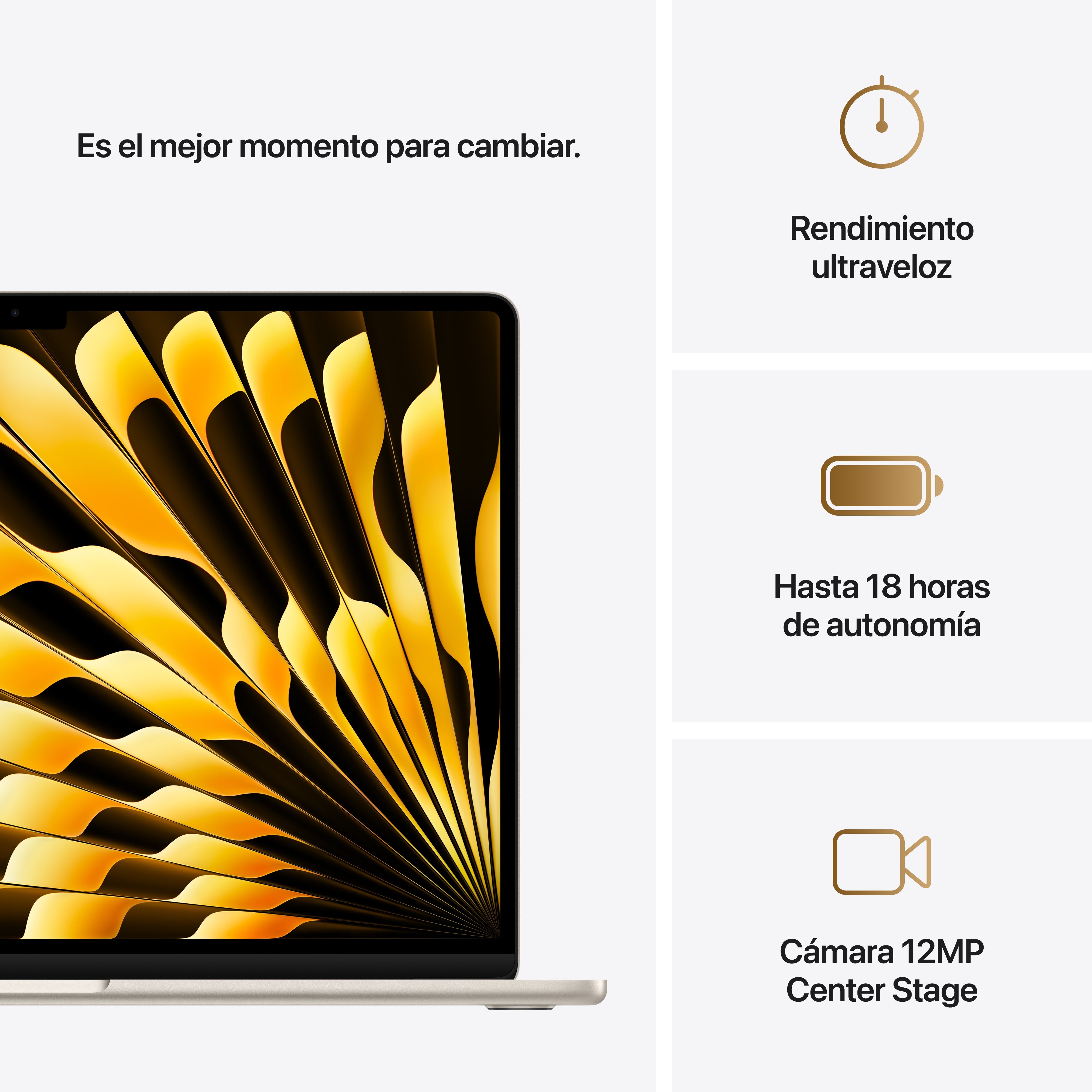 EAN 0195949841682 - Apple MacBook Air Apple M M4 Portátil 38,9 cm (15.3") 16 GB 512 GB SSD Wi-Fi 6E (802.11ax) macOS Sequoia imagen 10