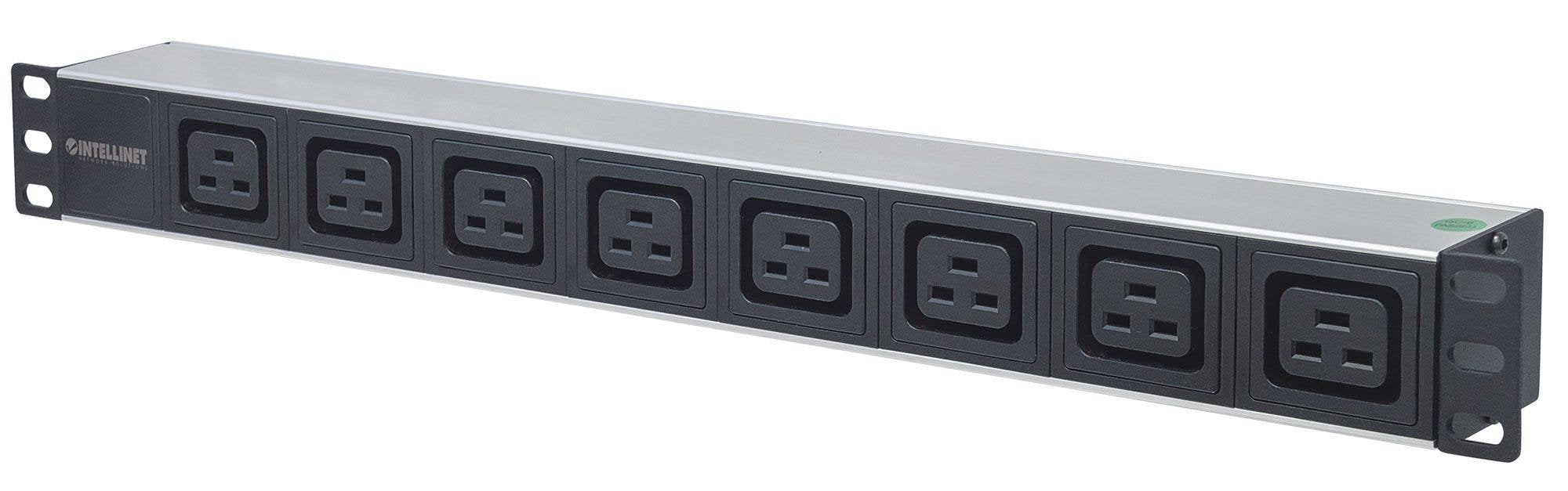 EAN 0766623163613 - Intellinet 163613 unidad de distribución de energía (PDU) 8 salidas AC 1U Negro, Plata imagen 1