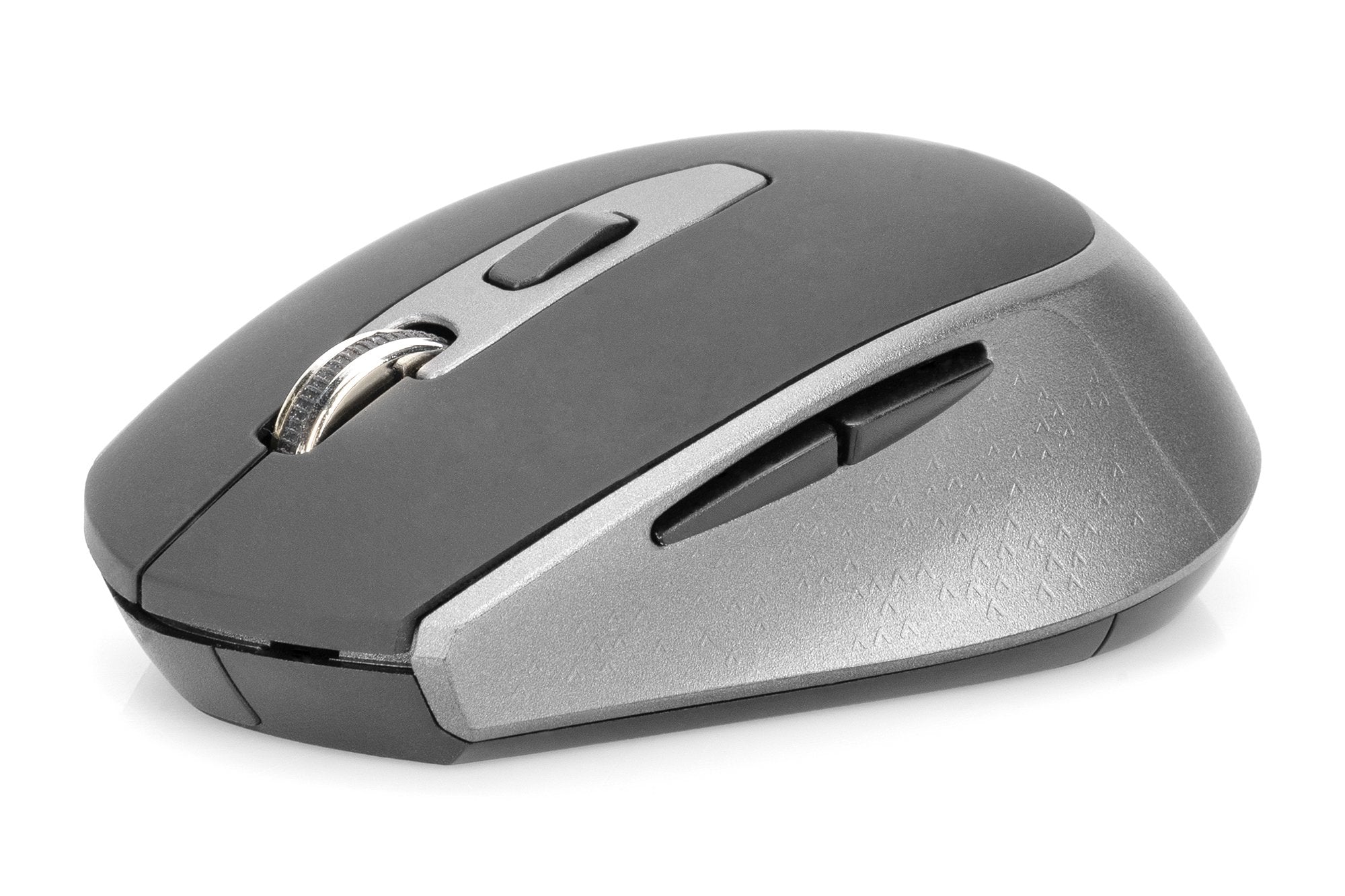 Raton Digitus Wireless Optical Mouse, 6 Botones 1600dpi Negro/Gris