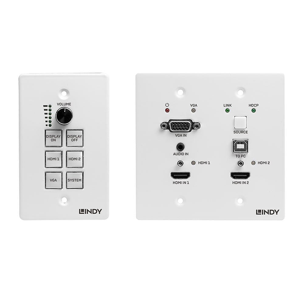 Lindy 38288 Extensor Audio/Video Transmisor Y Receptor De Señales Av Negro, Blanco