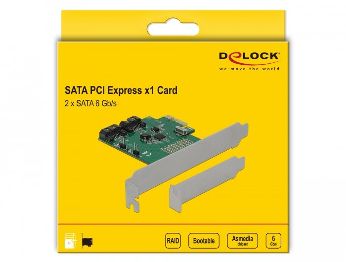 Delock 90392 Tarjeta Pci Express De 2 Puertos Sata Con Raid