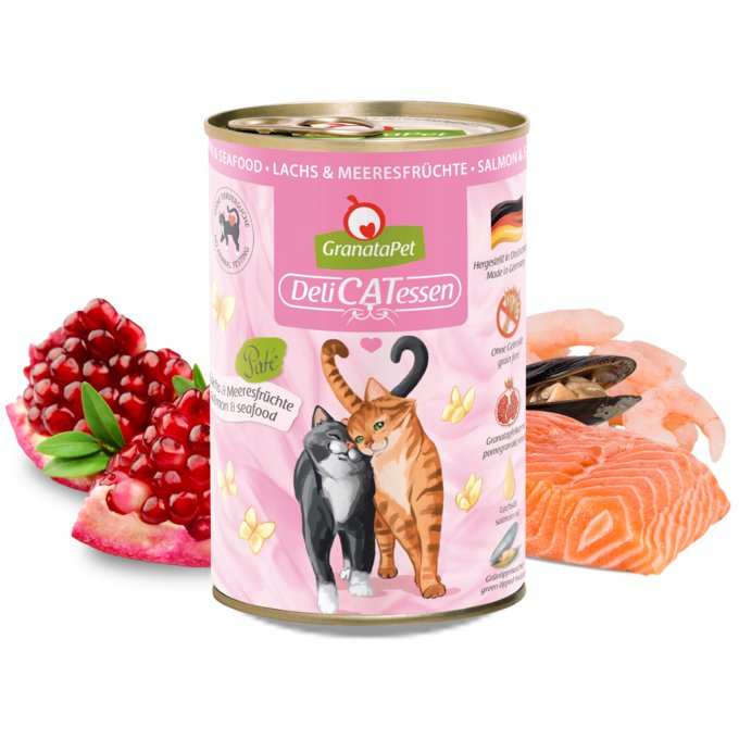 Granatapet Delicatessen Salmon And Seafood - Comida Húmeda Para Gatos - 400g