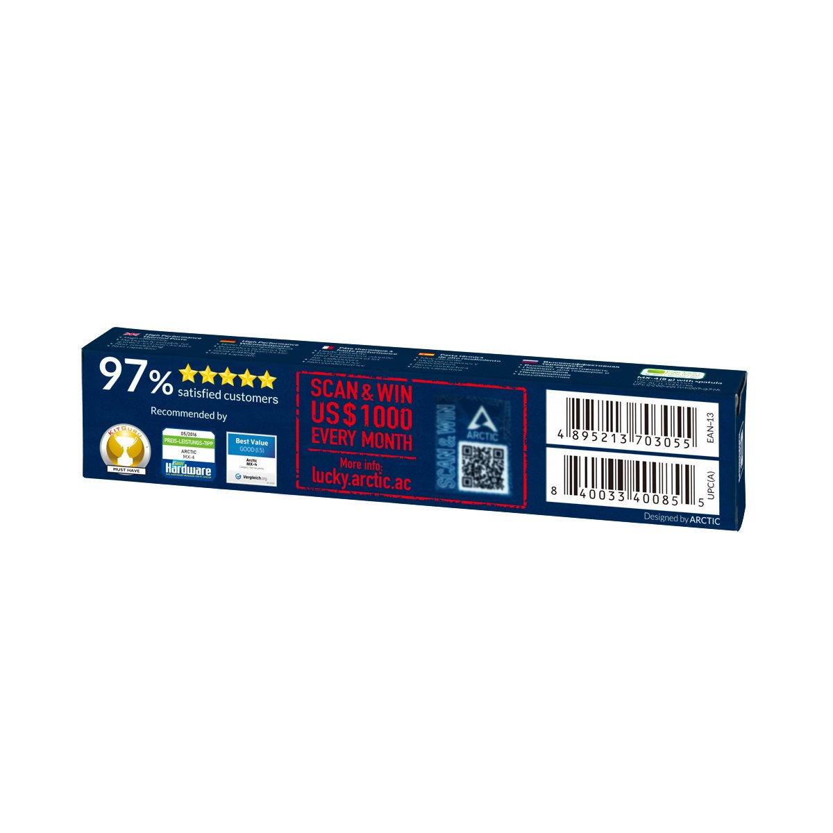 EAN 4895213703055 - ARCTIC MX-4 compuesto disipador de calor Pasta térmica 8 g imagen 3