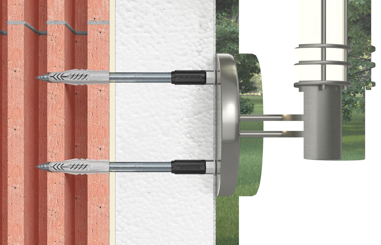 Fischer Sistema De Montaje A Distancia Thermax 10/200 M6, 2 Piezas 520133
