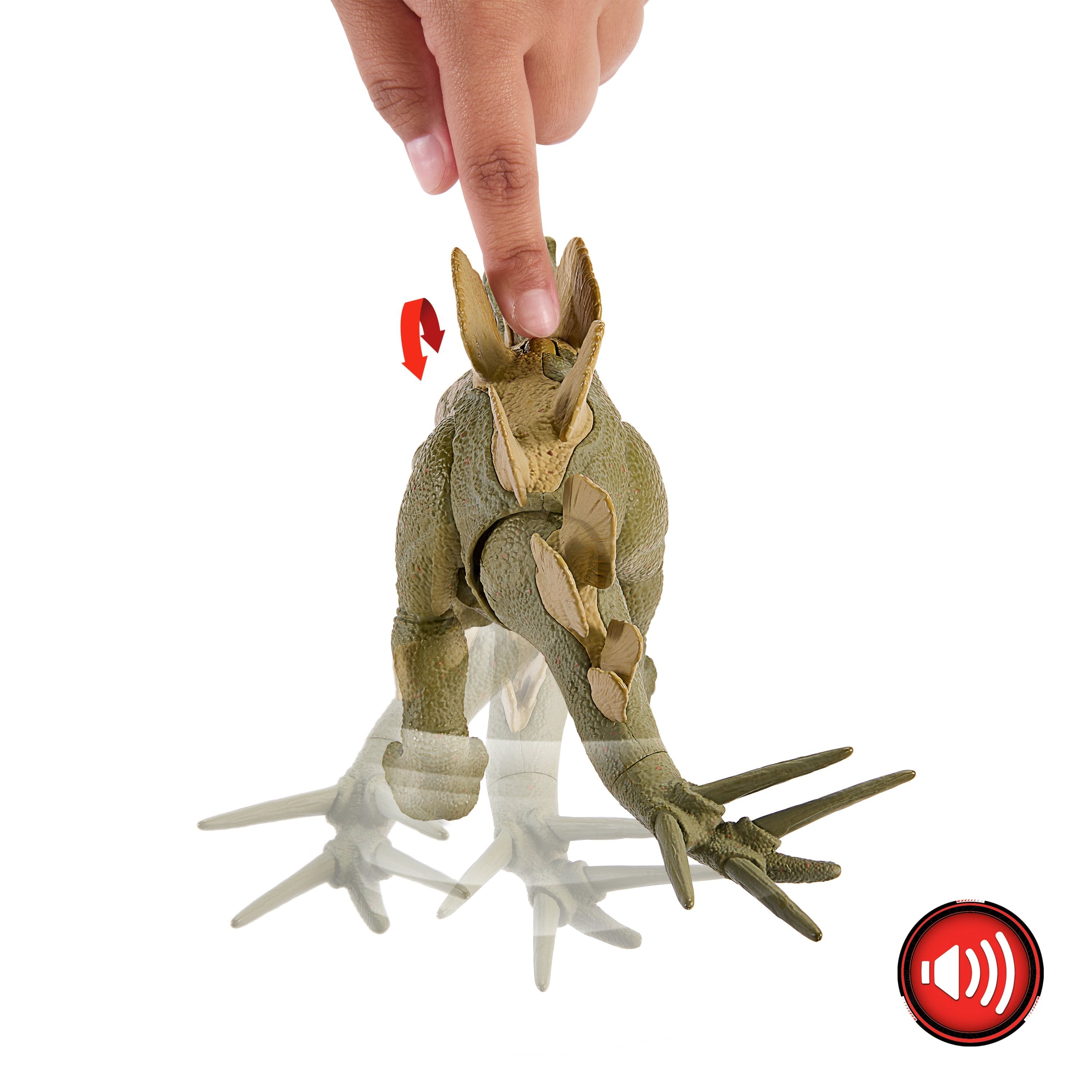 Figura De Juguete Mattel Jurassic World Wild Roar Hesperosaurus
