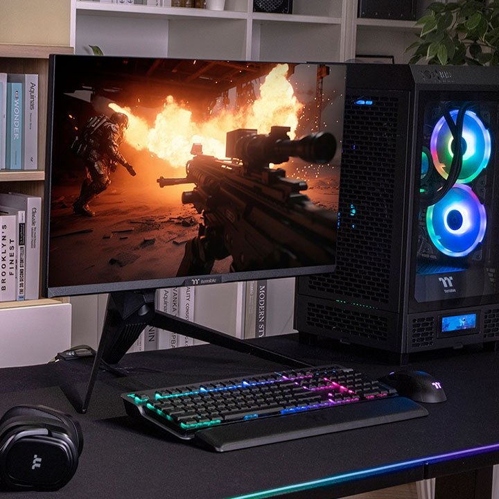 EAN 4713227536134 - Thermaltake TGM-I27FQ pantalla para PC 68,6 cm (27") 2560 x 1440 Pixeles Quad HD LED Negro imagen 6