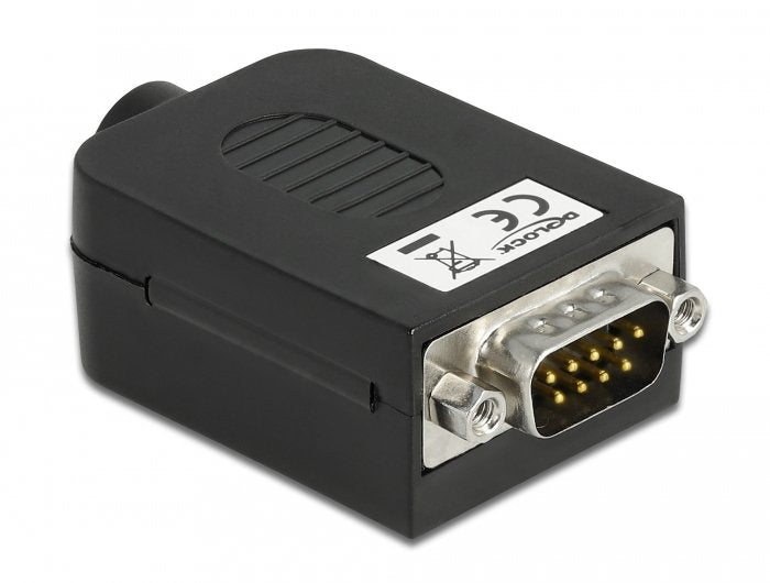 Delock 66264 Adaptador D-Sub De 9 Pines Macho Al Bloque De Terminales 10 Pines Con Carcasa