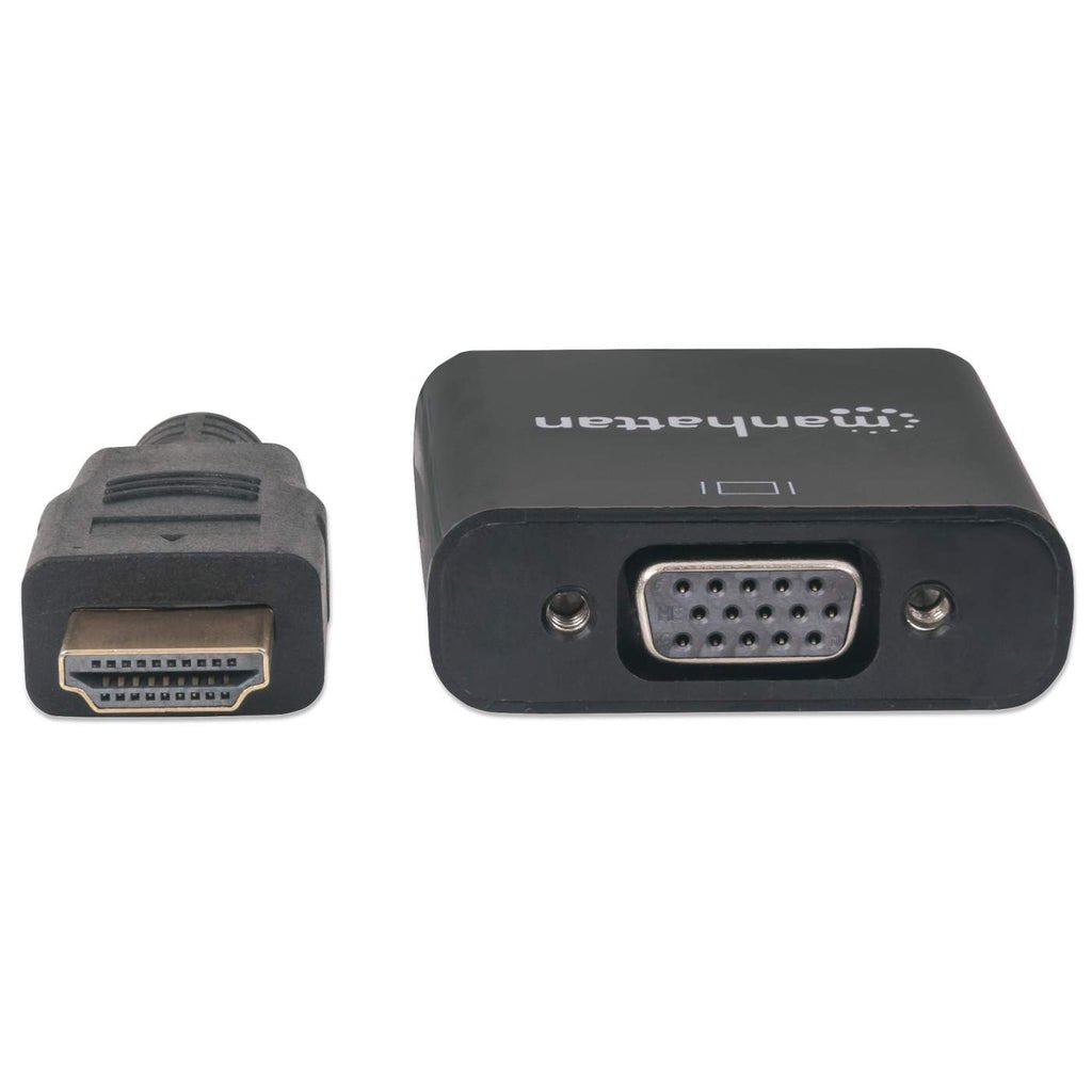 Convertidor Hdmi A Vga Manhattan, 1080p, 30 Cm, Macho A Hembra,