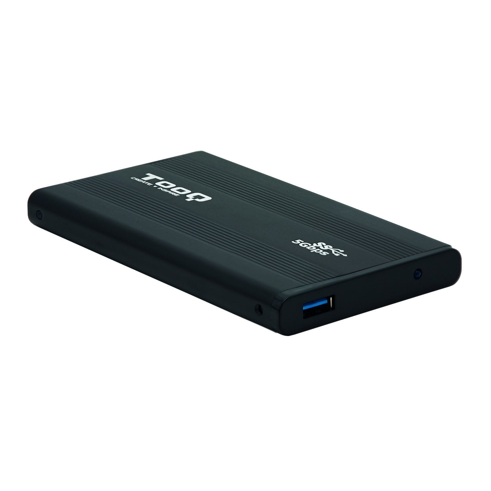 EAN 8433281007208 - TooQ TQE-2524B caja para disco duro externo Caja de disco duro (HDD) Negro 2.5" imagen 1