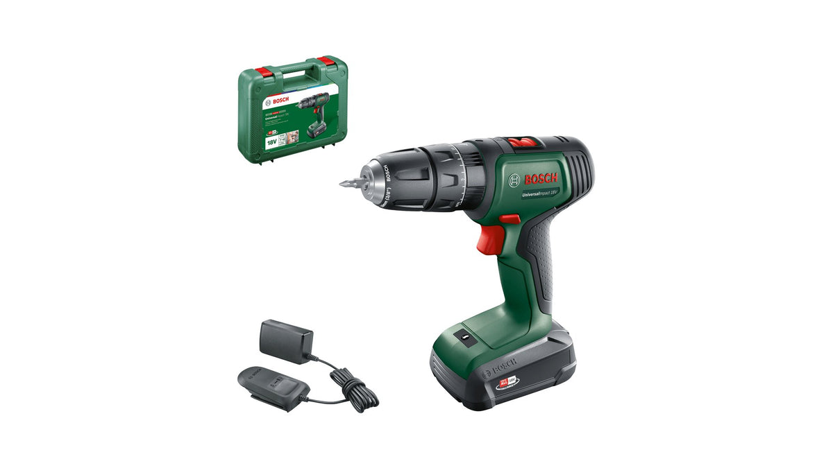 EAN 4053423225150 - Bosch UniversalImpact 18V 1450 RPM Sin llave 1,3 kg Negro, Verde, Rojo imagen 2