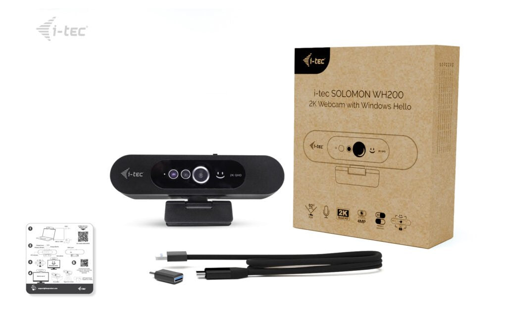 Webcam I-Tec Solomon Wh200 2k With Windows Hello