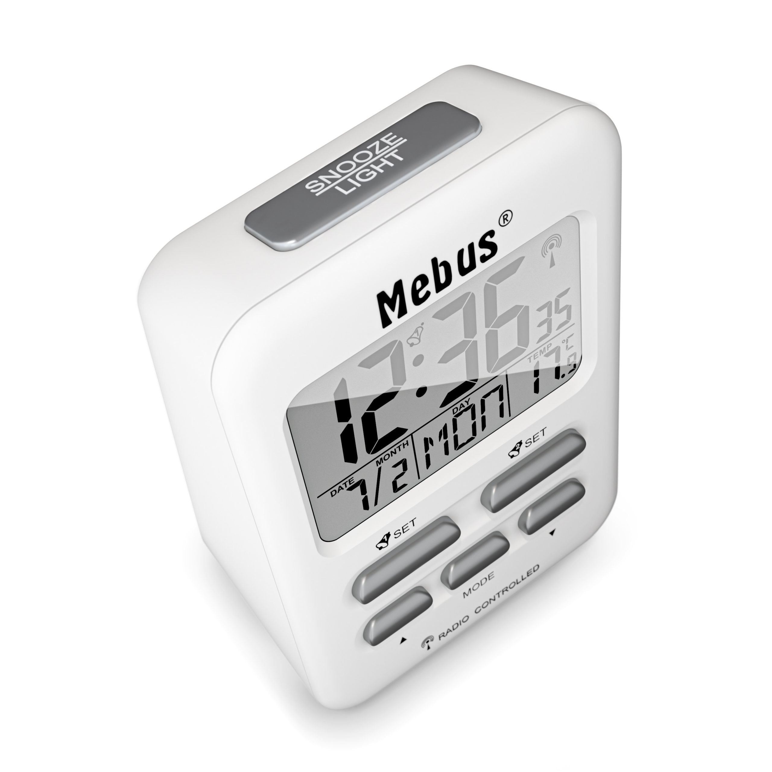 EAN 4007218258007 - Mebus 25800 despertador Reloj despertador digital Blanco imagen 2