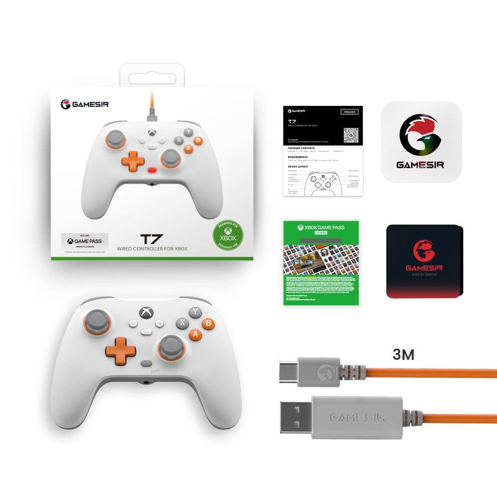 EAN 6936685221598 - GameSir T7 Blanco USB Gamepad Analógico/Digital PC, Xbox One S, Xbox One X, Xbox Series S, Xbox Series X imagen 6