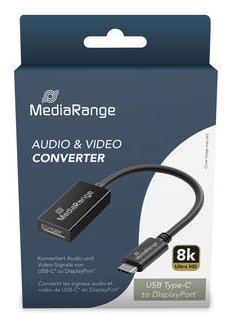 Mediarange Usb-C Zu Dp Audio Video Convertidor, 20cm, Sw