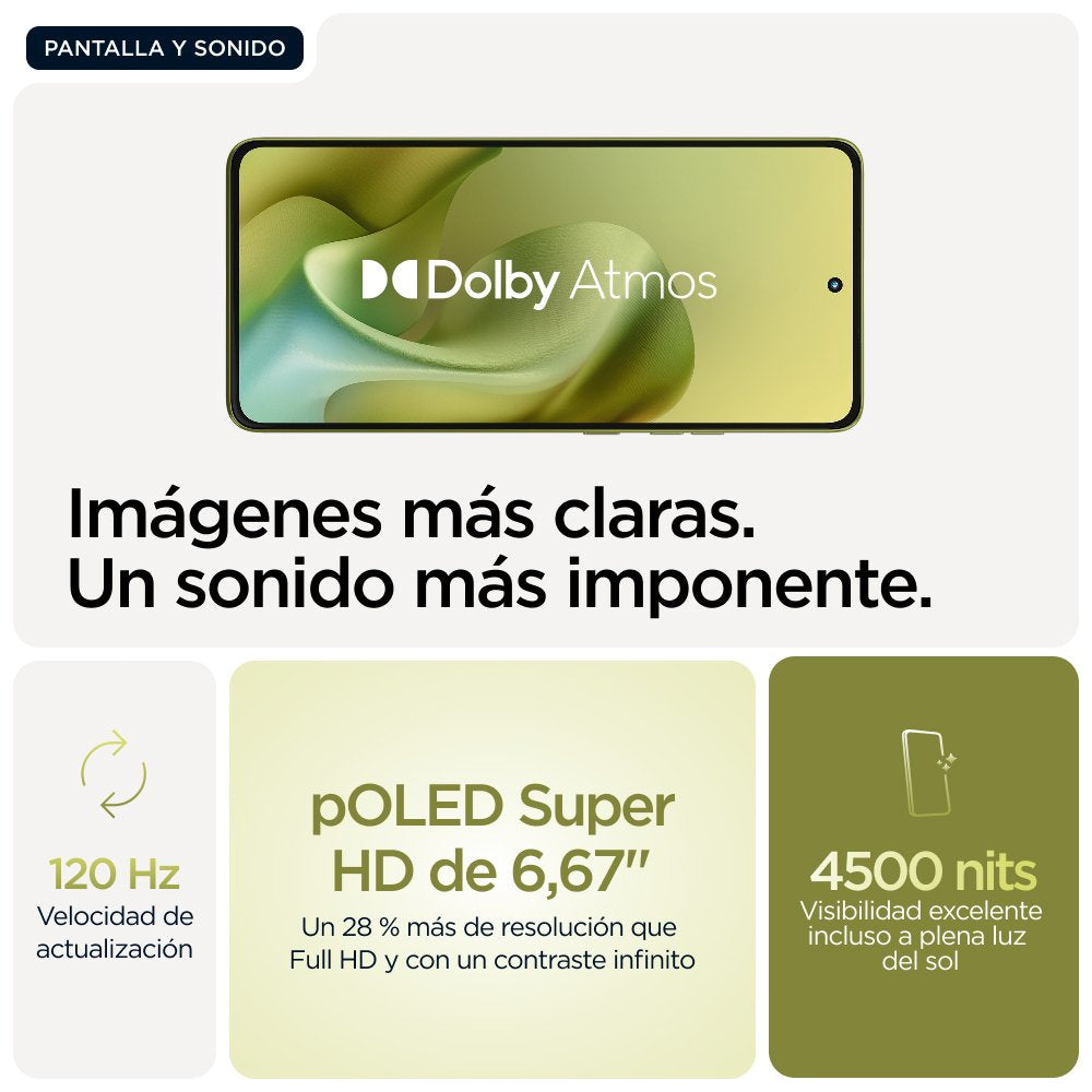 Motorola Moto G86 5g 256gb, Móvil Verde Oliva