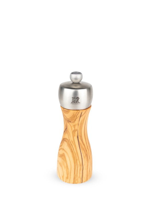 Molinillo De Pimienta Peugeot Fidji 15 Cm Madera De Olivo Y Acero Inoxidable