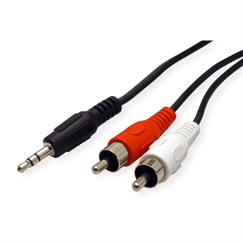 EAN 7611990159031 - ROLINE 11.09.4345 cable de audio 5 m 3,5mm 2 x RCA Negro imagen 1
