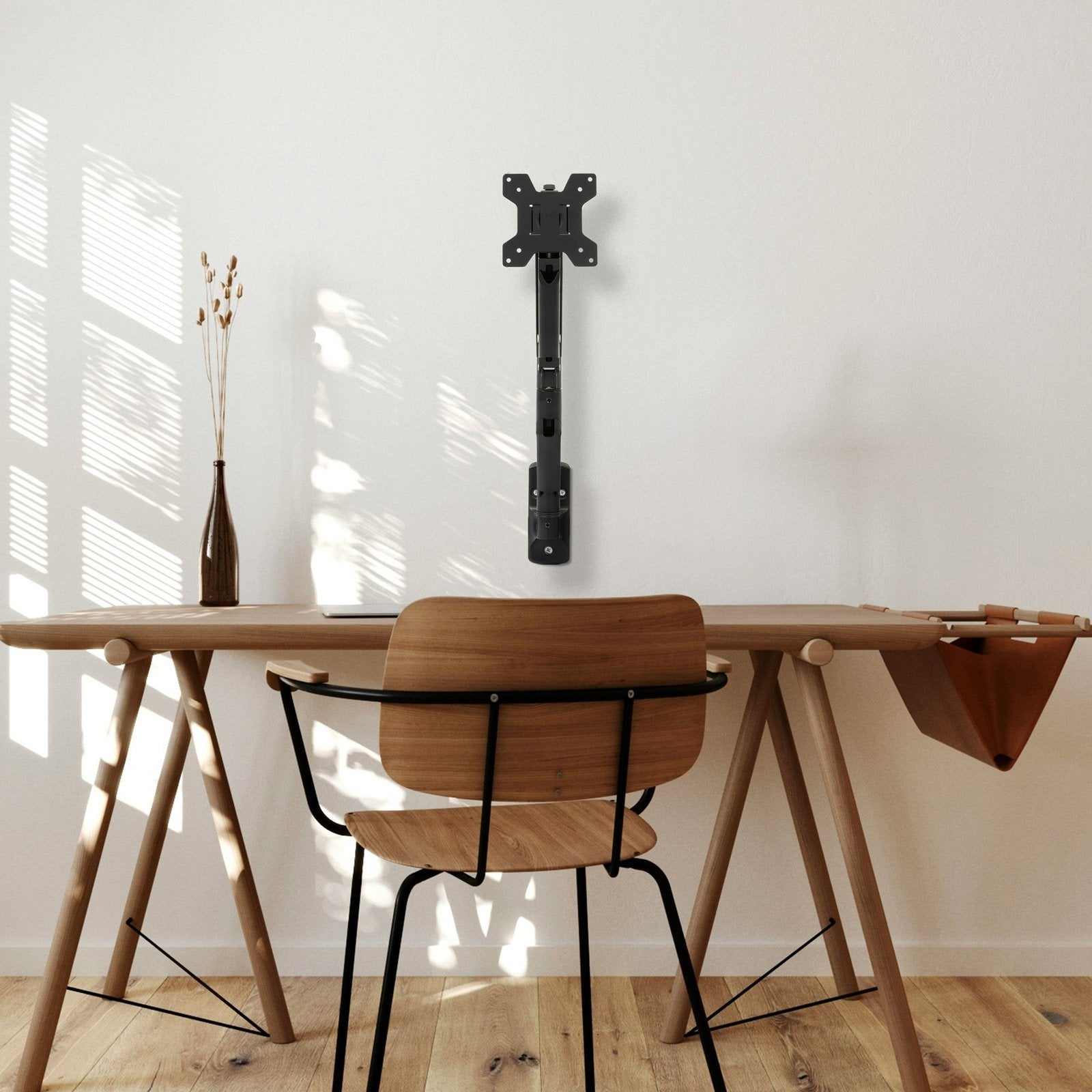 Soporte Pared Tooq Pant. Gira Incli 1 Brazo 13-34 Negro