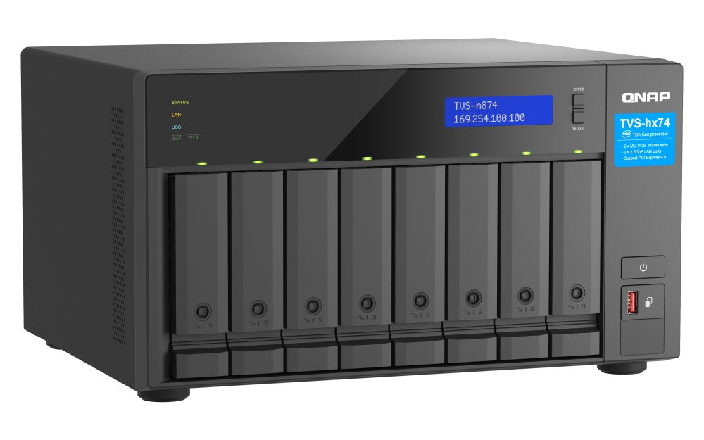EAN 4711103083208 - QNAP TVS-h874X NAS Torre Intel® Core™ i9 64 GB DDR4 0 TB QuTS hero Negro imagen 3