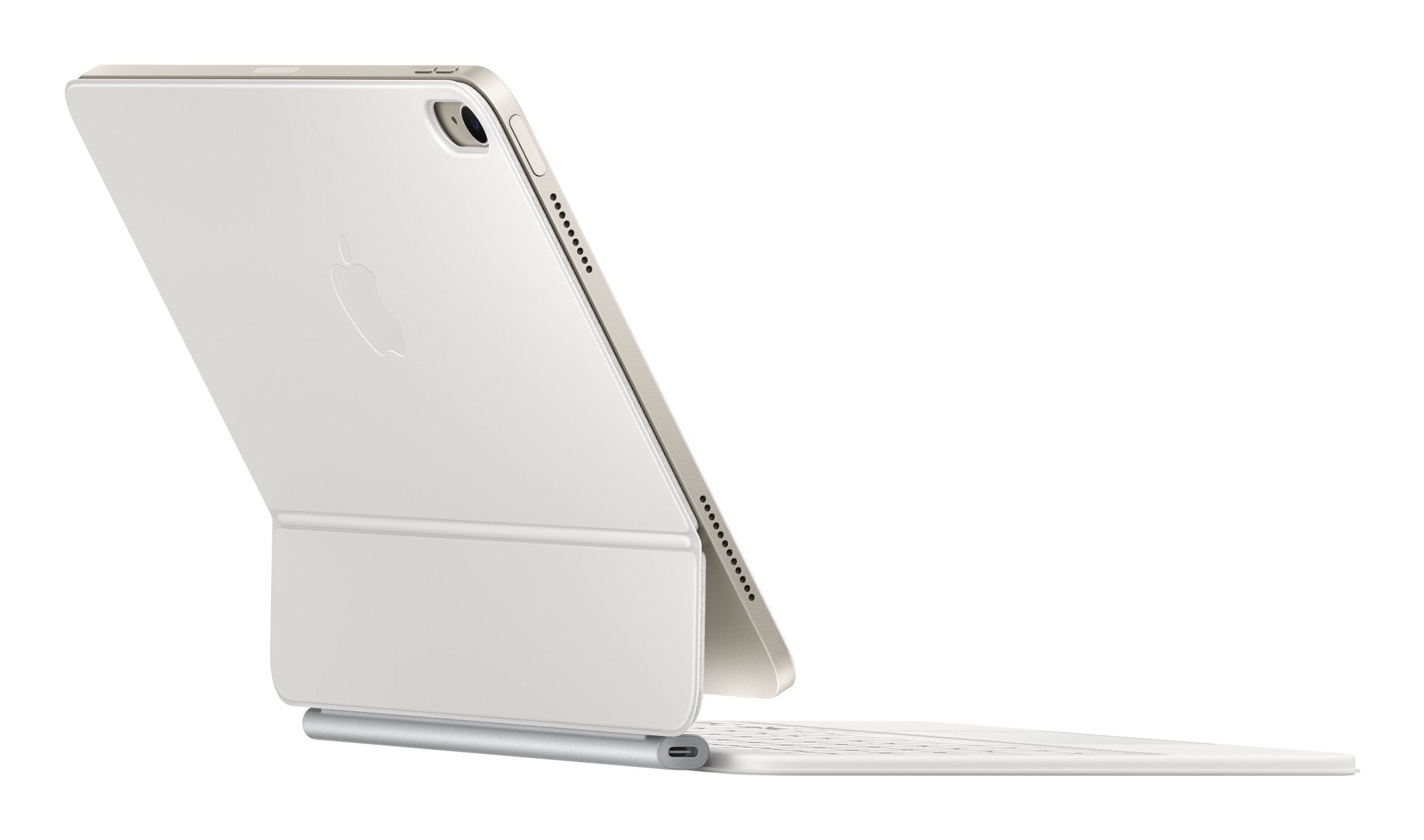 Teclado Magic De Apple Para El Aire Ipad De 11 "(M3), Teclado Blanco, Diseño De Ee. Uu., Mecánica De Tijera Mdfv4lb/A