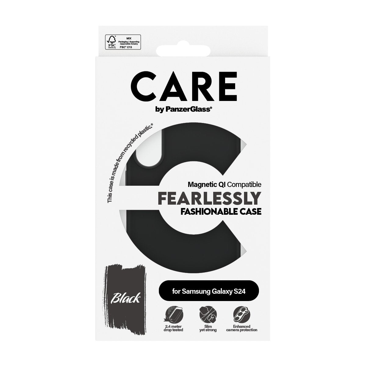 EAN 5715685012358 - PanzerGlass CARE™ by ® Case Black w. Qi Compatible Samsung Galaxy S24 funda para teléfono móvil Negro imagen 3