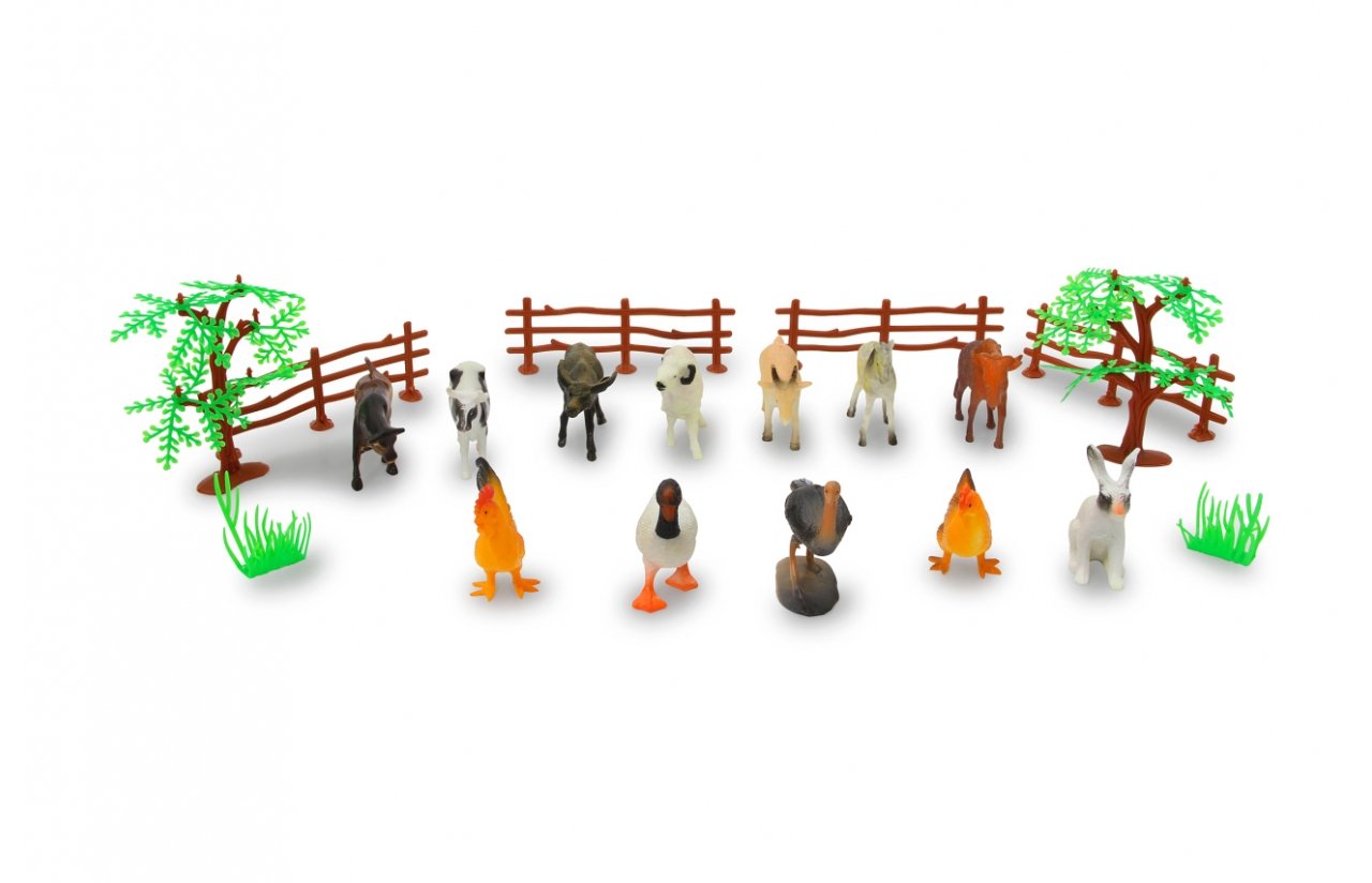 Jamara Tierspielset Farm Animals 3,5" 20tlg. 3+