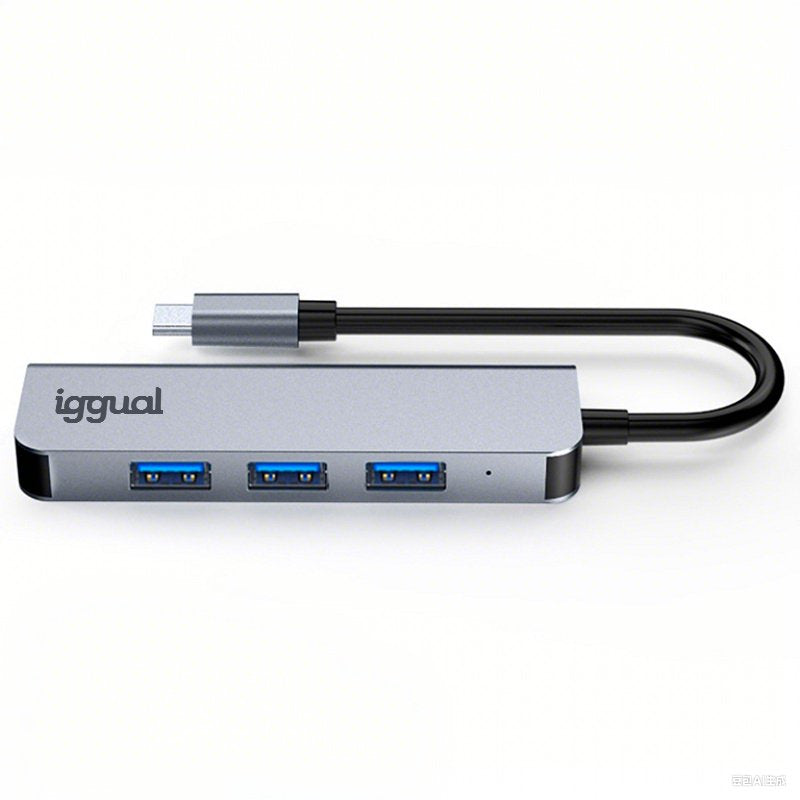 EAN 8435364319239 - iggual IGG319239 hub de interfaz USB 3.2 Gen 1 (3.1 Gen 1) Type-C 5000 Mbit/s Plata imagen 4