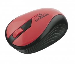 Titanum Tm114r Rainbow - Ratón Óptico Inalámbrico 3d 2.4 Ghz 1000 Dpi 3d Rojo