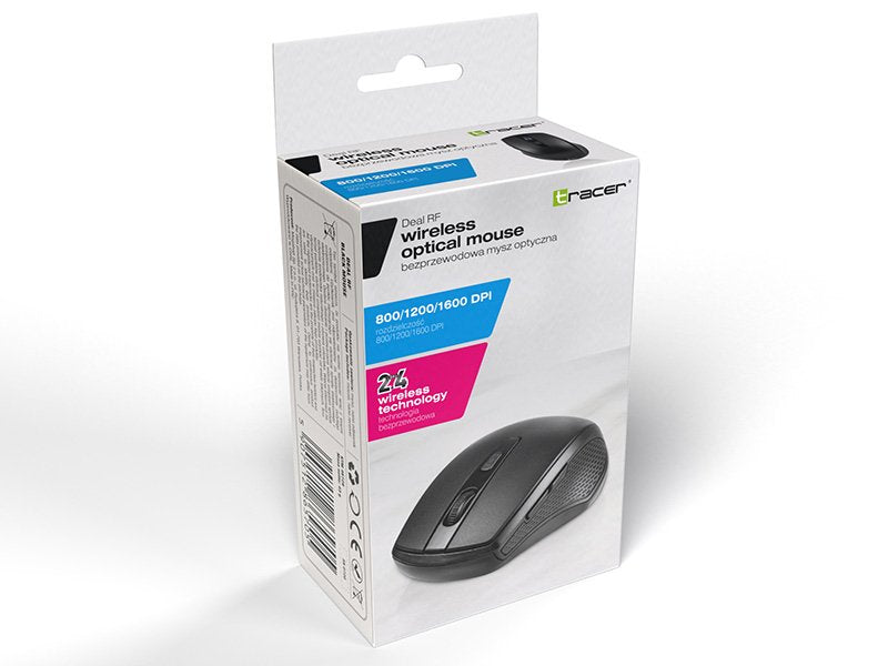 Tracer Ratón Inalámbrico Deal Rf Nano Negro