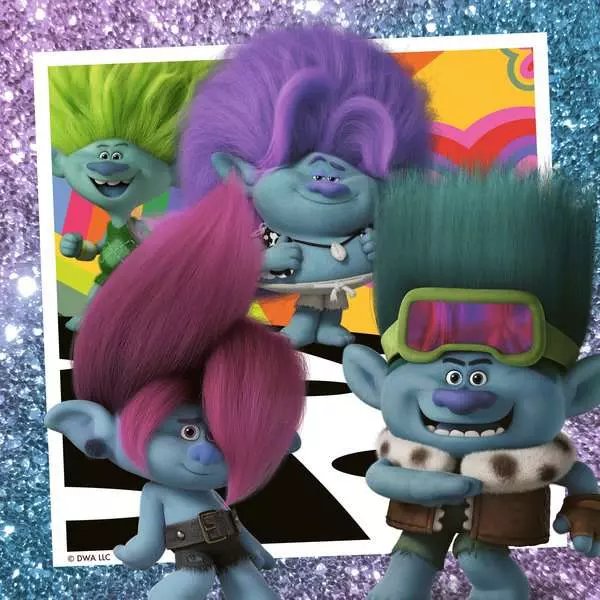 Ravensburger Puzzle Infantil Trolls 3 3x 49 Piezas 05713