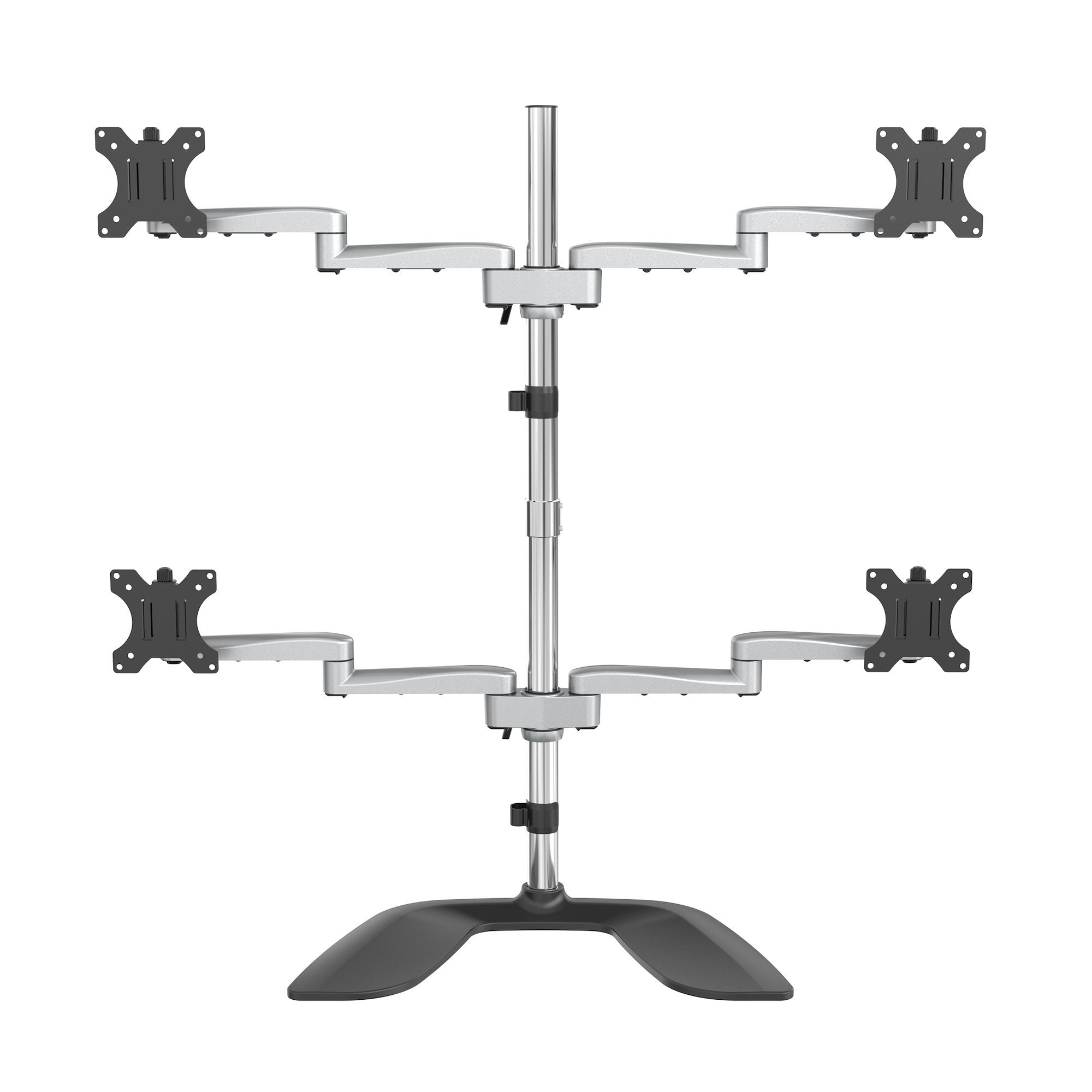 Startech.Com Base Soporte De Escritorio Para 4 Monitores - Articulado - En Acero Y Aluminio