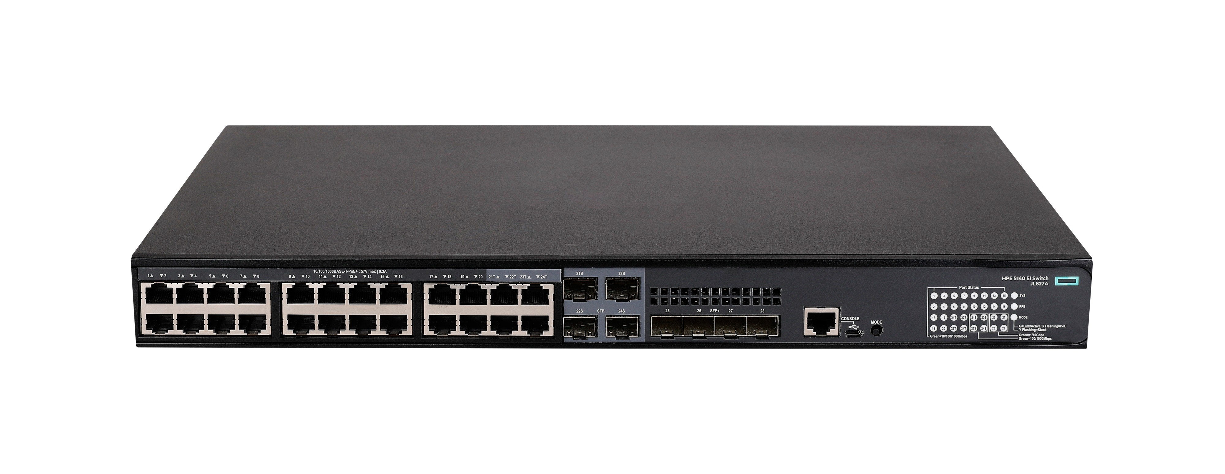 Hp Switch 5140 24g 4sfp+ Poe+ 370w 24x10 100 1000 4xsfp+ Poe+ Ei L3