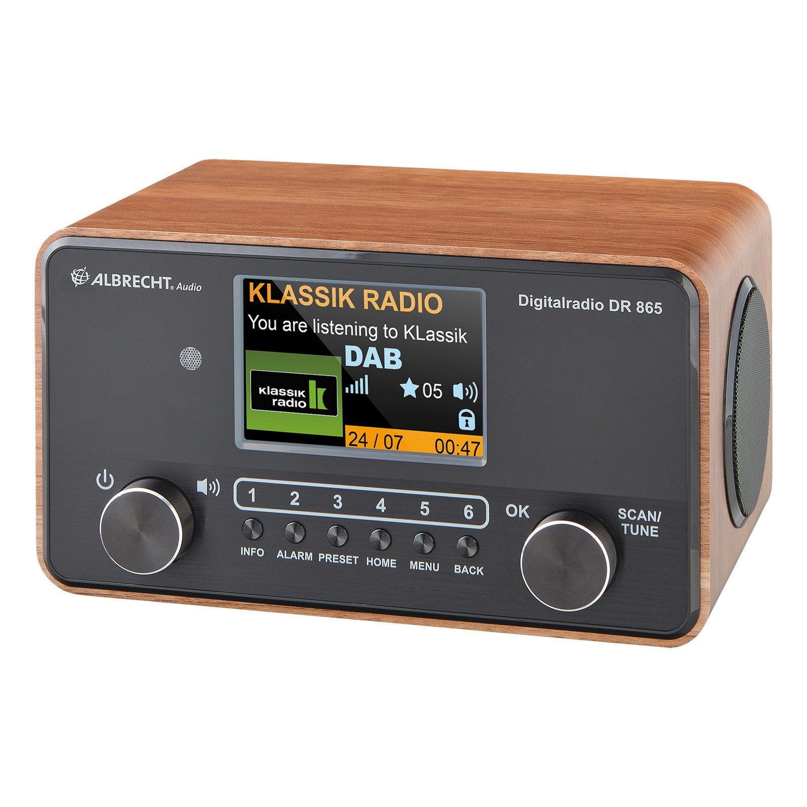 EAN 4032661278654 - Albrecht DR 865 Portátil Digital Negro, Madera imagen 2