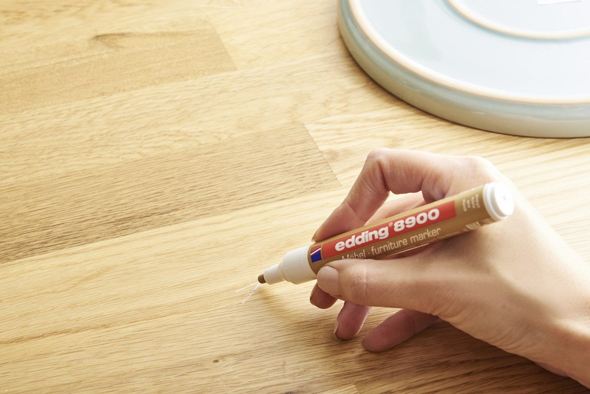 Edding 8900 Rotulador Permanente Para Muebles - Punta Redonda 1.5-2mm - Resistente A La Luz - Secado Rapido - Color
