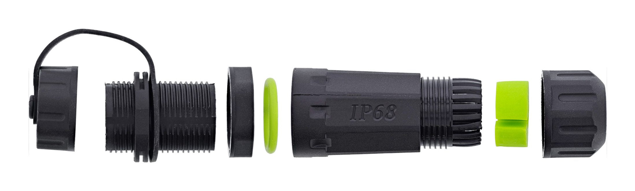 Adaptador Usb-C, Corto, Ip68, 2 Tomas Usb-C, Blindado, Inline