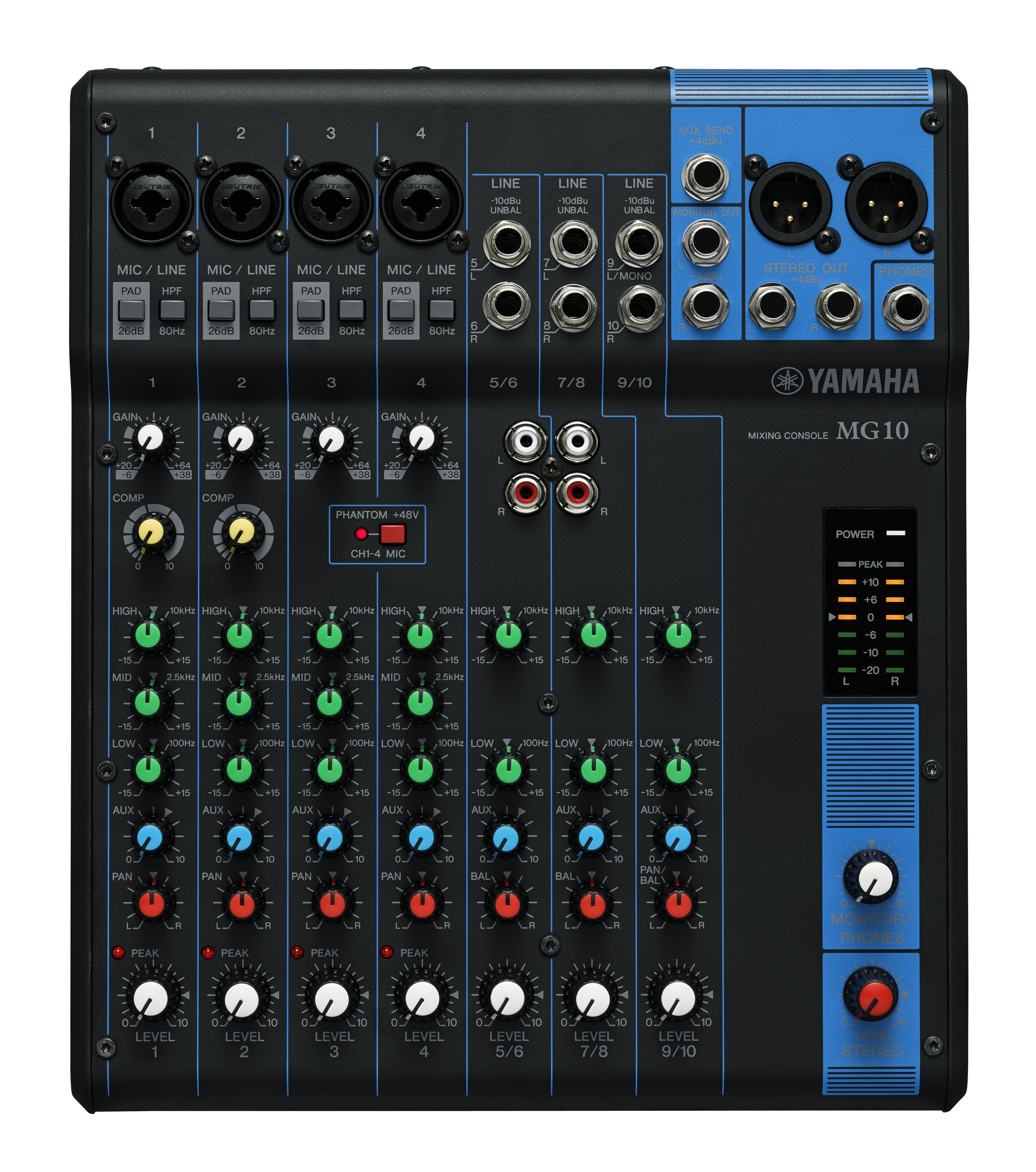 EAN 4957812547963 - Yamaha MG10 mezclador DJ 10 canales Negro imagen 1