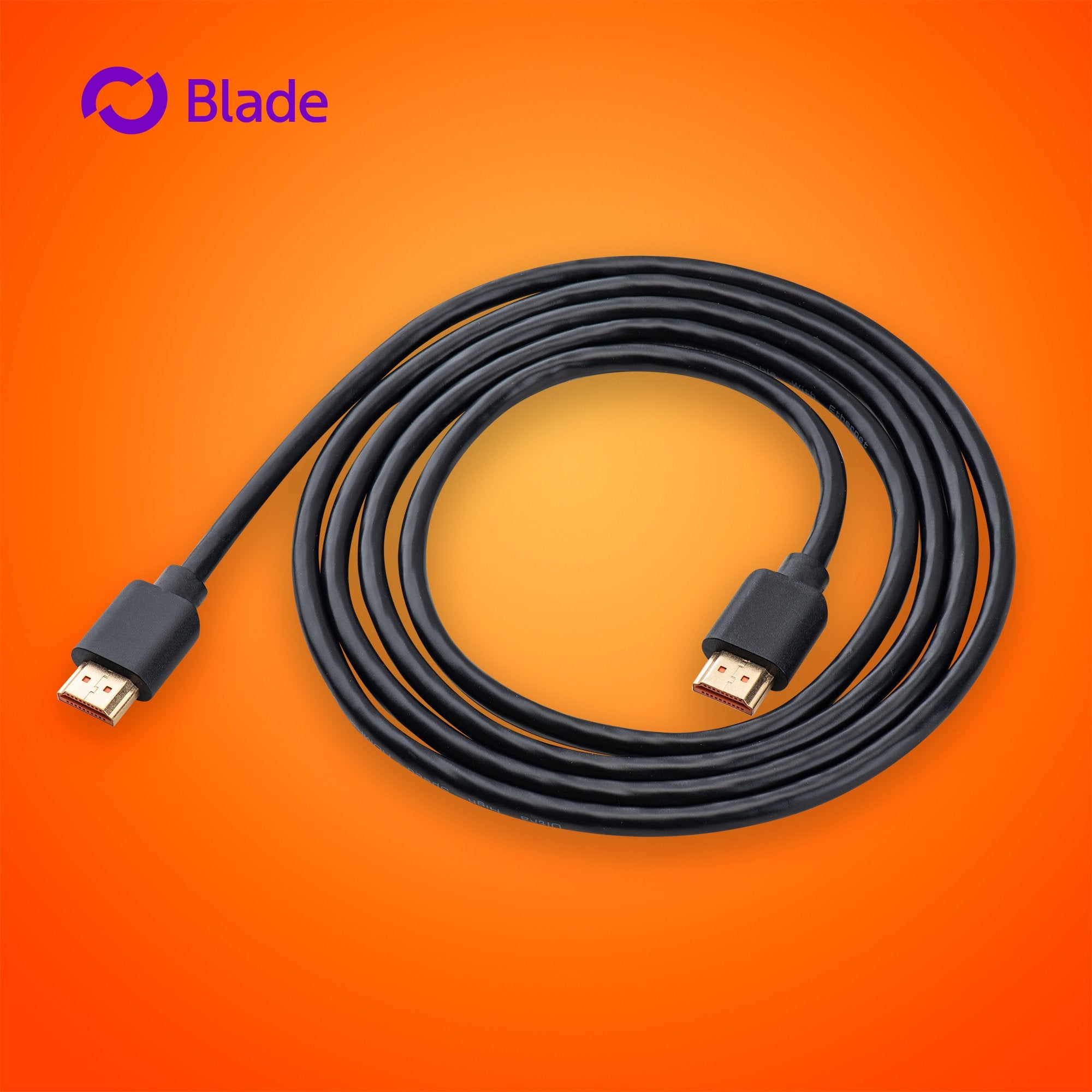 EAN 8436563094767 - Blade Gaming BL9002 cable HDMI 2 m 2 x HDMI Type A (Standard) Negro, Oro imagen 3