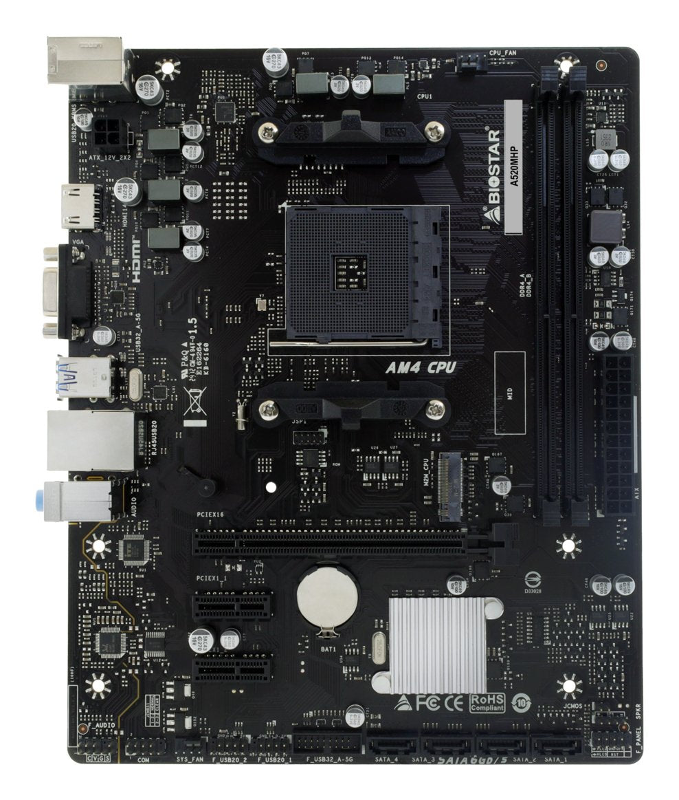 EAN 4712960688124 - Biostar A520MHP placa base AMD A520 Zócalo AM4 micro ATX imagen 2