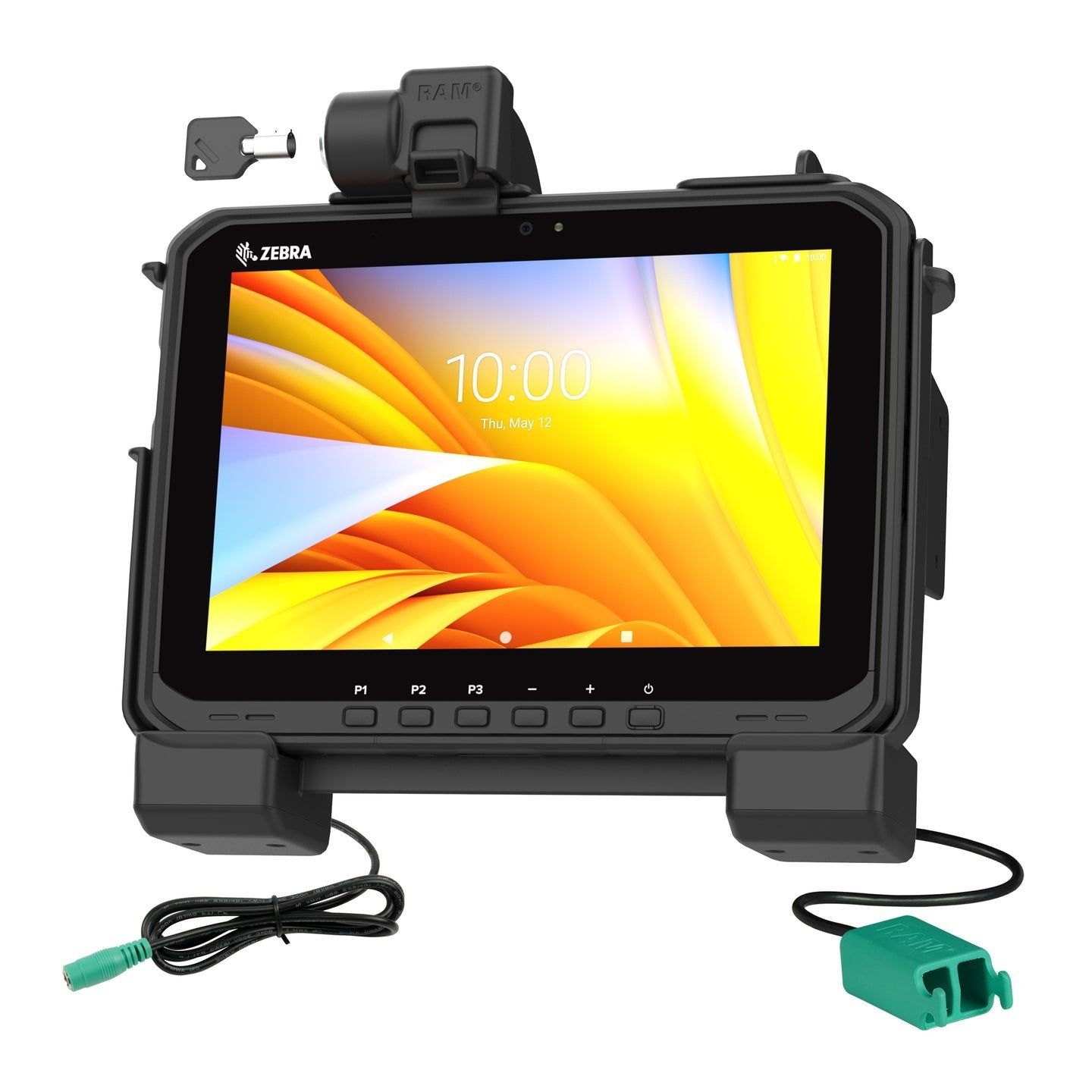 Ram©Power + Dual Usb Locking Dock For Zebra Et6x