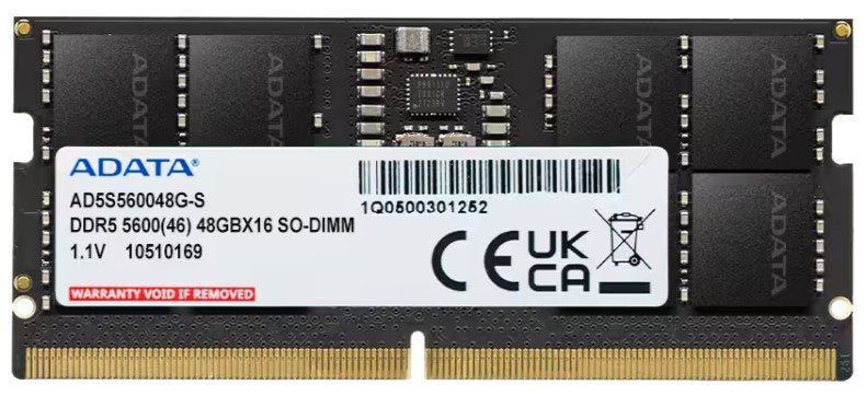 Memoria Adata 48gb So-Dimm 5600 Ad5s560048g-S