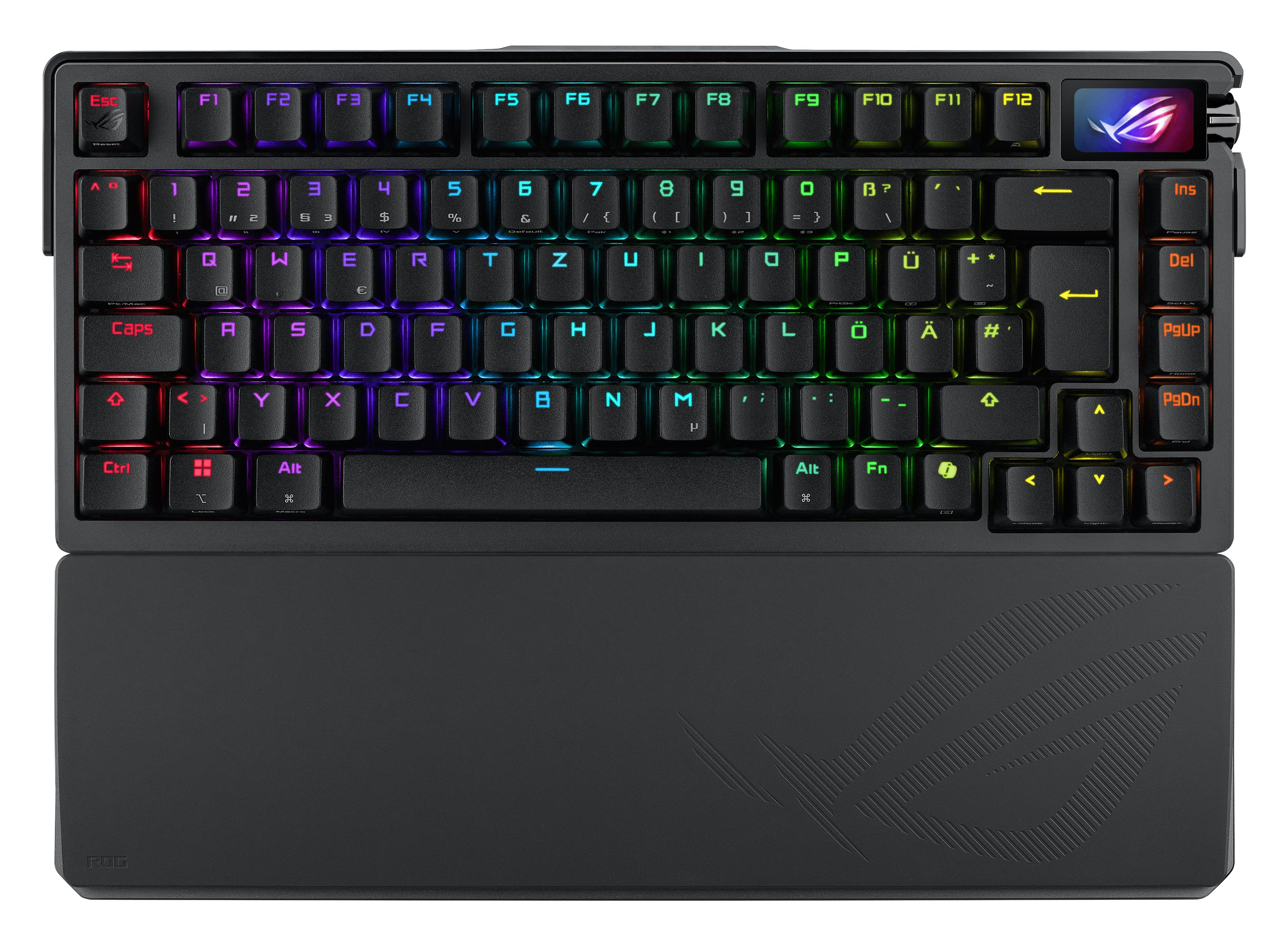EAN 4711387599747 - ASUS ROG Azoth Extreme teclado Juego USB + RF Wireless + Bluetooth QWERTZ Negro imagen 1