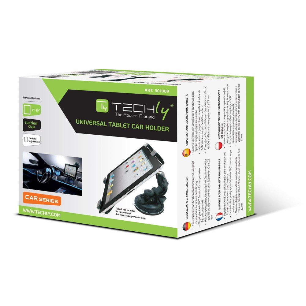 EAN 8057685301009 - Techly I-TABLET-VENT soporte para navegador Coche Pasivo Negro imagen 2