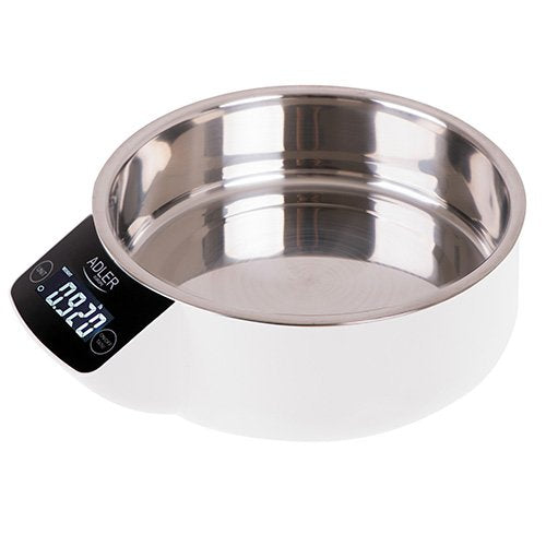 Báscula De Cocina Adler Ad 3166 Con Cuenco, Blanco
