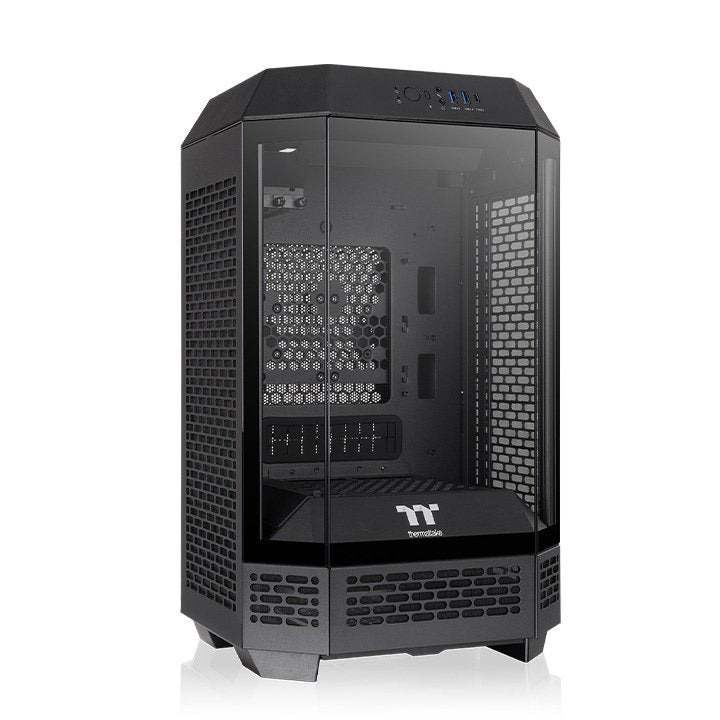Caja Pc Thermaltake The Tower 250 Negra, Vidrio Templado Ca-1z9-00s1wn-00