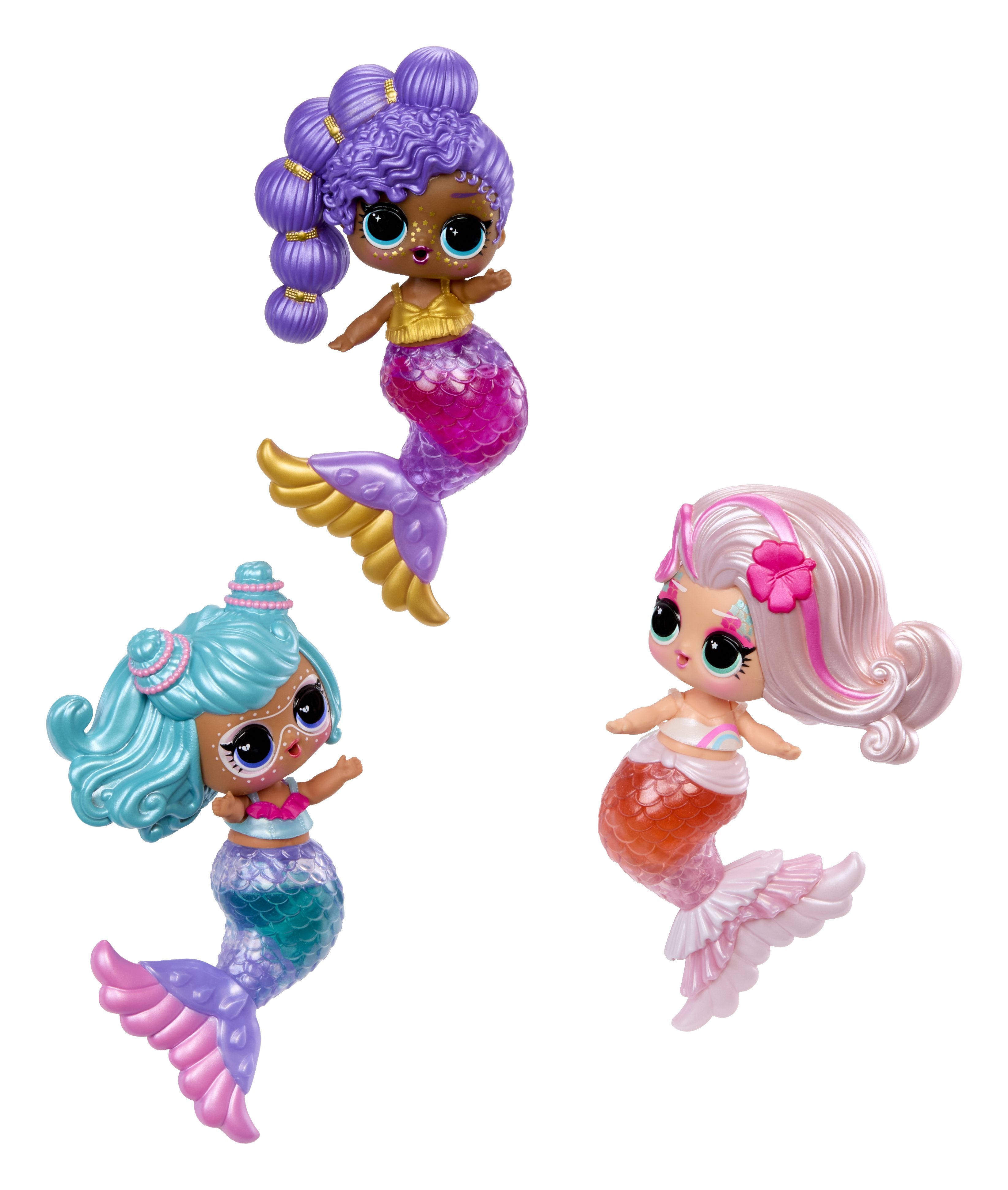 Mga Entretenimiento L.O.L. ¡Sirenas Sorpresa! Makeover Magic Tots, Figura De Juguete Artículos Surtidos, Una Figura 596301-Euc